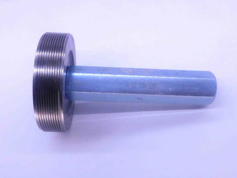 4" 12 UN 2B VERMONT THREAD PLUG GAGE 4.0 4.00 4.000 NO GO ONLY P.D. = 3.9544 - DW33014LVR