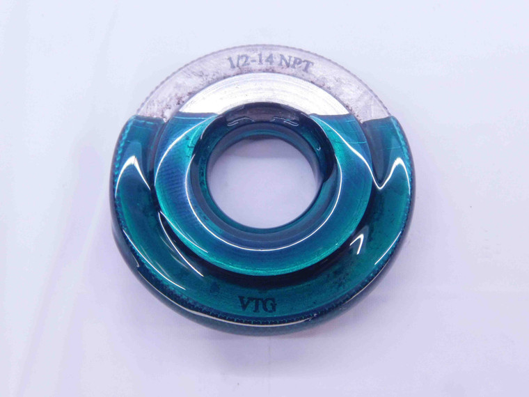 1/2 14 NPT L1 VERMONT PIPE THREAD RING GAGE .5 .50 .500 .5000 N.P.T. NATIONAL - DW33064LVR