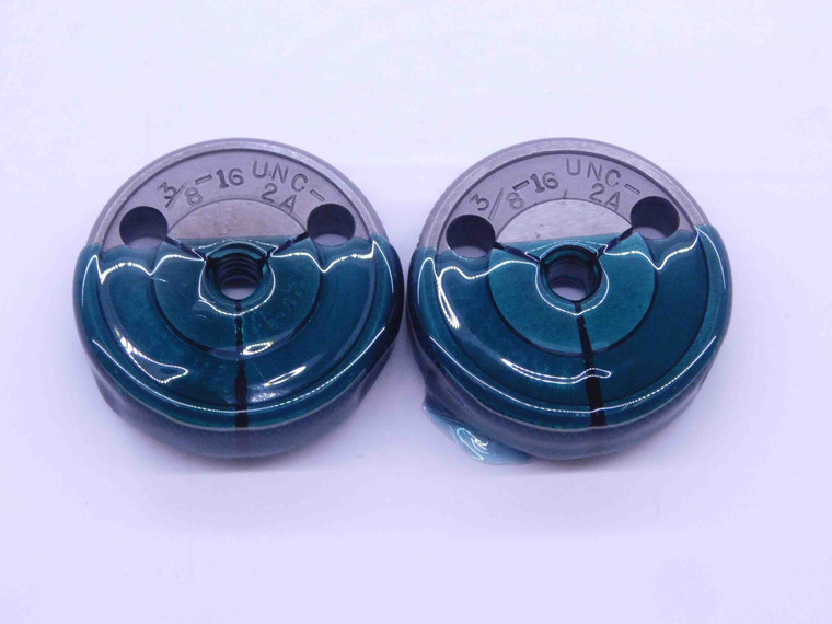 3/8 16 UNC 2A SPECIAL THREAD RING GAGES .375 GO NO GO P.D.'S = .3315 & .3279 - DW33077CT4