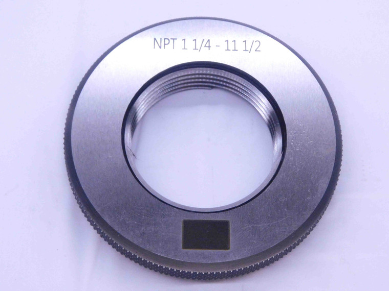 NEW 1 1/4 11 1/2 NPT L1 3 STEP PIPE THREAD RING GAGE 1.25 1.250 1.2500 N.P.T. - DW33083MSAF