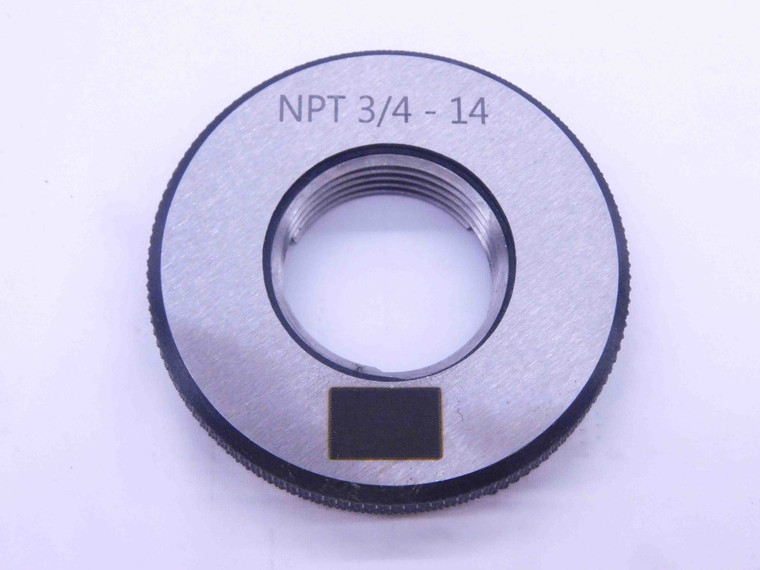 NEW 3/4 14 NPT L1 3 STEP PIPE THREAD RING GAGE .75 .750 .7500 N.P.T. NATIONAL - DW33085MSAF