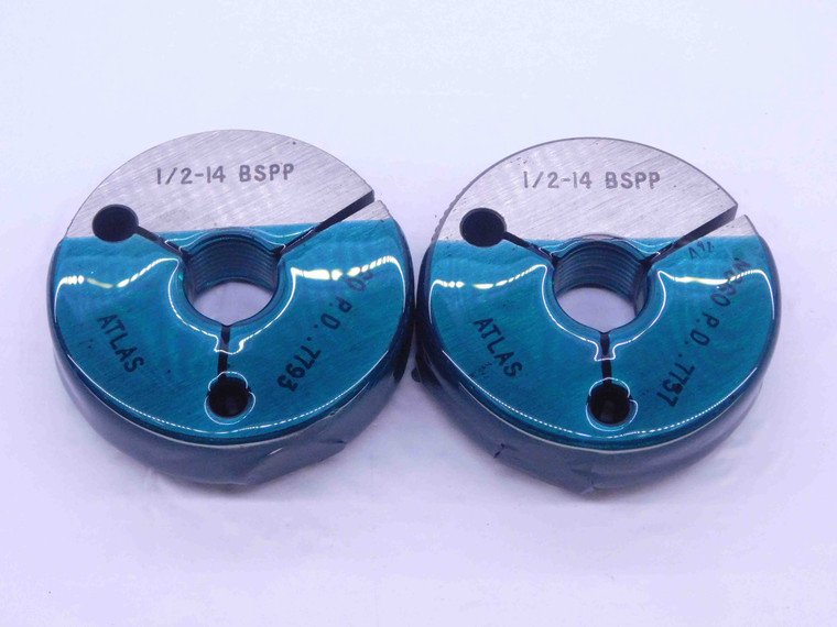 1/2 14 BSPP PIPE THREAD RING GAGES .5 GO NO GO PDS= 19.793 & 19.651 CLASS A G1/2 - DW33131CT4