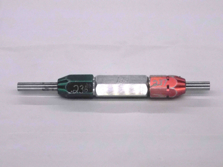 .2360 & .2370 PIN PLUG GAGE GO NO GO .2344 +.0016 UNDERSIZE 15/64 6 mm .236 .237 - MW2691LVR