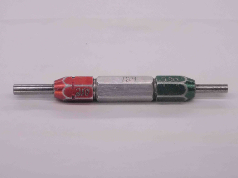 .2300 & .2500 PIN PLUG GAGE GO NO GO ONSIZE 1/4 6 mm .230 .250 - MW2700LVR