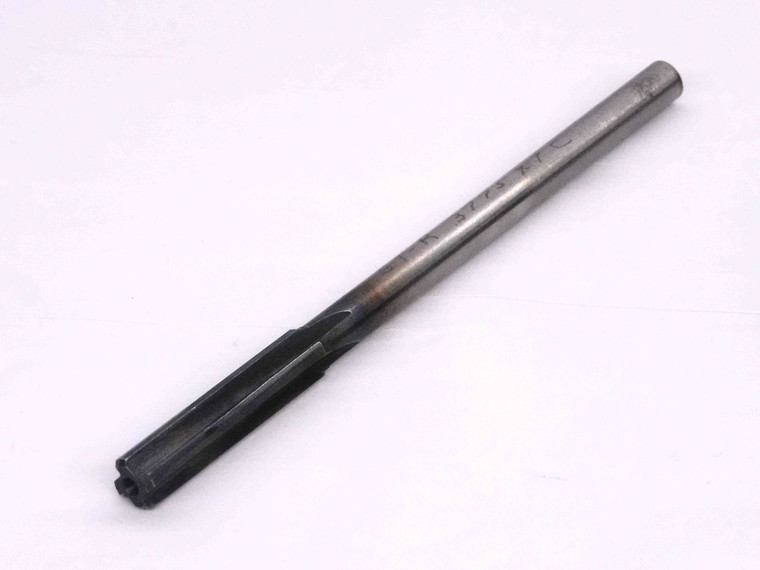 0.3775 OD HSS CARBIDE TIPPED REAMER 4 FL .3775 3/8 .3750 +.0025 OVERSIZE - MW2887BD4