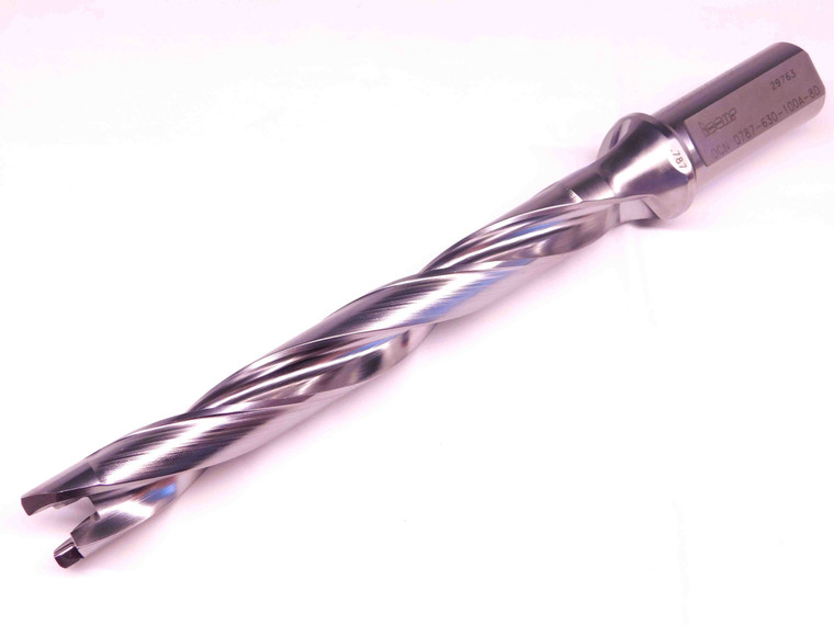 ISCAR .787 - .823 O.D. INDEXABLE INSERT DRILL DCN 0787-630-100A-8D 1" SHANK 2 FL - BR8800CT4