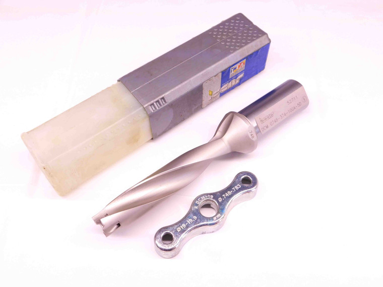 ISCAR .748 - 783 O.D. INDEXABLE INSERT DRILL DCM 0748-374-100A-5D 1" SHANK 2 FL - BR8819CT4