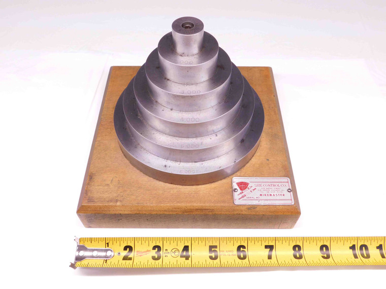 SIZE CONTROL CO MIKEMASTER 1" TO 6" RANGE MICROMETER CALIBRATION TOOL 1.0 - 6.0