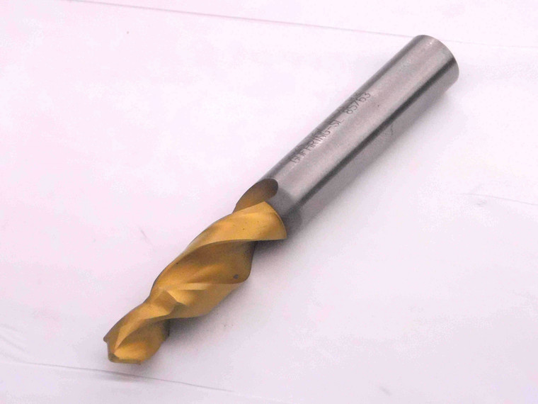 GUEHRING 9mm TiN HSCO COUNTERSINK TWIST DRILL BIT SL 85763 1/2 SHANK 2" LOC - MW2674CT4