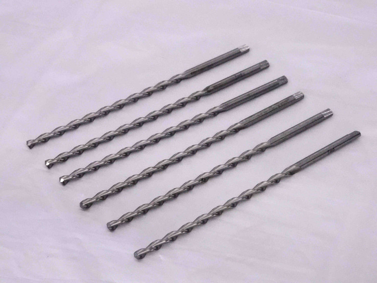 6PCS CHICAGO LATROBE 3/16 O.D. HSS TWIST DRILL BIT 4.64mm SHANK 102mm LOC .1875 - MW2761CT4