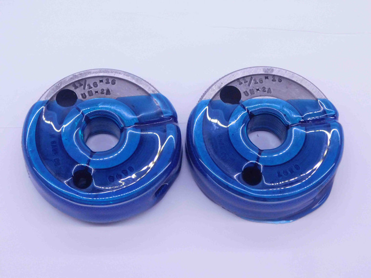 11/16 16 UN 2A SPECIAL THREAD RING GAGES .6875 GO NO GO P.D.'S = .6445 & .6397 - DW33206CT4