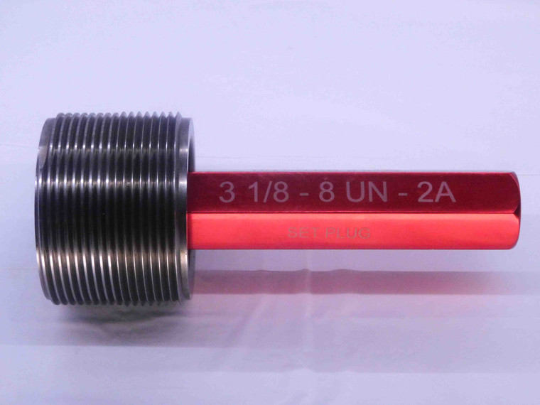 3 1/8 8 UN 2A SET THREAD PLUG GAGE 3.125 3.1250 NO GO ONLY P.D. = 3.0326 CHECK - DW33243CT4