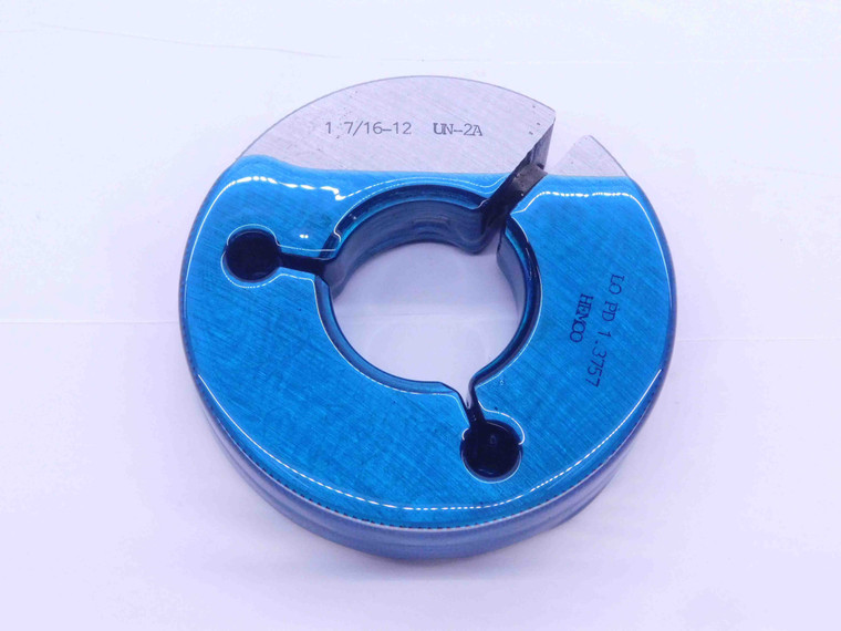 1 7/16 12 UN 2A THREAD RING GAGE 1.4375 NO GO ONLY P.D. = 1.3757 INSPECTION - DW33275CT4