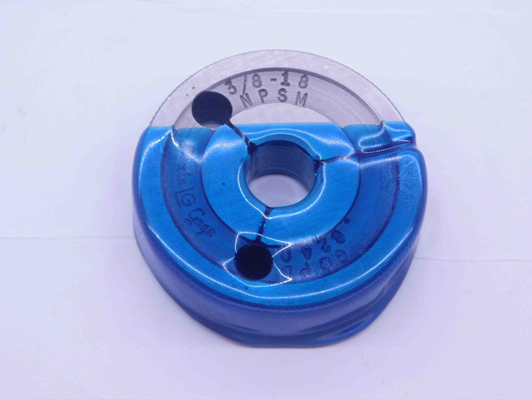 3/8 18 NPSM SPECIAL PIPE THREAD RING GAGE .375 .3750 GO ONLY P.D. = .6240 2A - DW33295CT4
