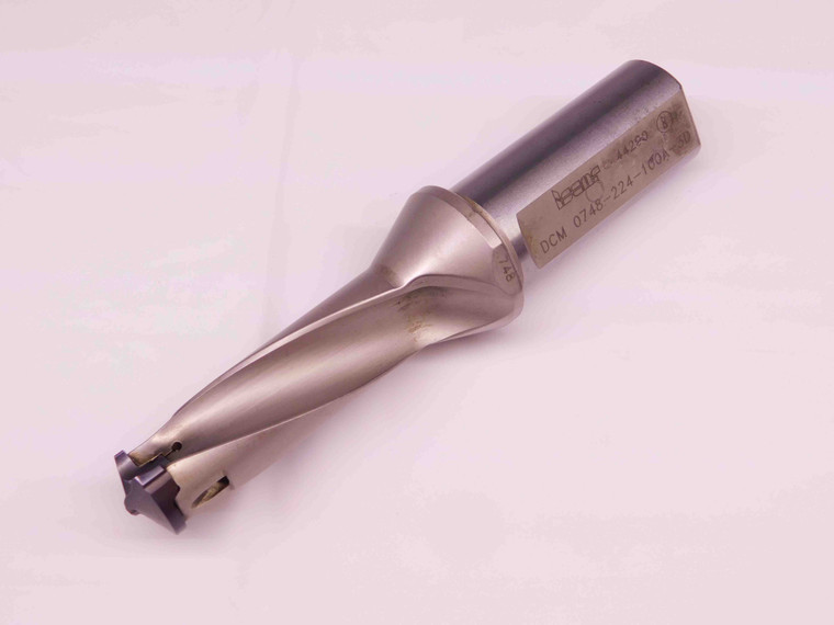 ISCAR .748 - .783 O.D. INDEXABLE INSERT DRILL DCM 0748-224-100A-3D 1" SHANK 2 FL - BR8883CT4