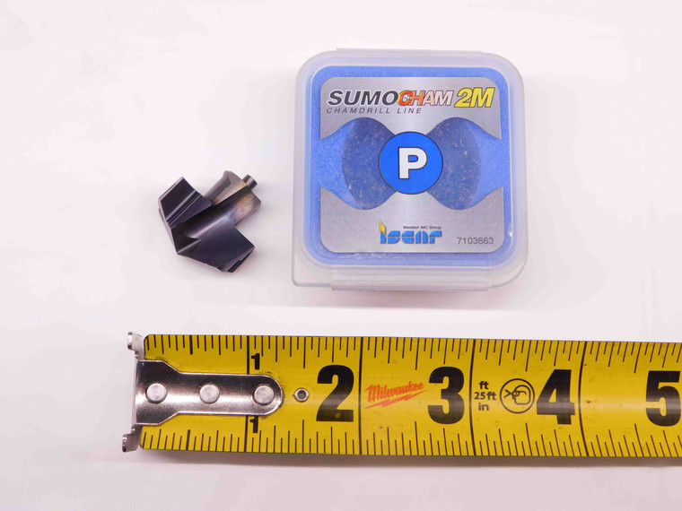 1pc ISCAR .980" / 24.9mm O.D. PVD COATED CARBIDE SUMOCHAM 2M CHAMDRILL INSERT - BR8888CT4