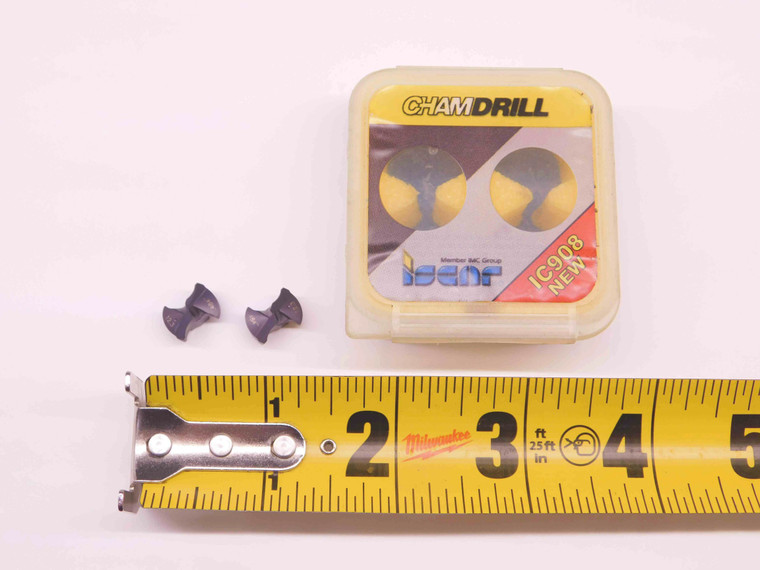 2pcs ISCAR IDI 0484-SG IC908 TiAlN CARBIDE REPLACEABLE DRILL TIP INSERTS .484 OD - BR8962CT4