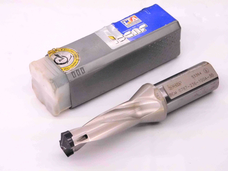 ISCAR 0.787 - 0.823 O.D. INDEXABLE DRILL 1" SHANK 2 FL .787 - 0.823 - MW3196CU4