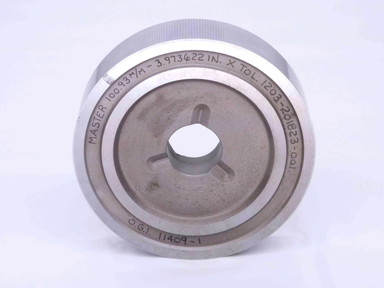 100.930 CL X METRIC PIN PLUG GAGE 101.000 -.070 UNDERSIZE 101 mm 3.9736 100.93 - MW3223AZ4