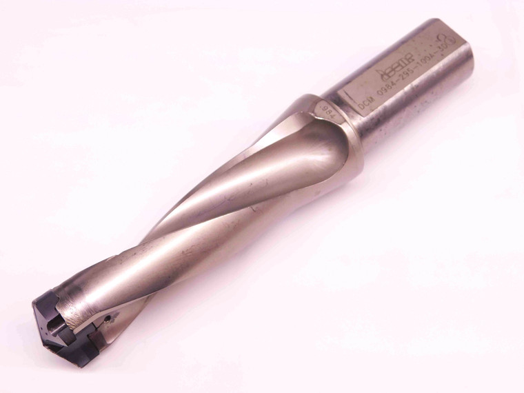 ISCAR .984 - 1.02 O.D. INDEXABLE INSERT DRILL DCM 0984-295-100A-3D 1" SHANK 2 FL - BR9011CT4