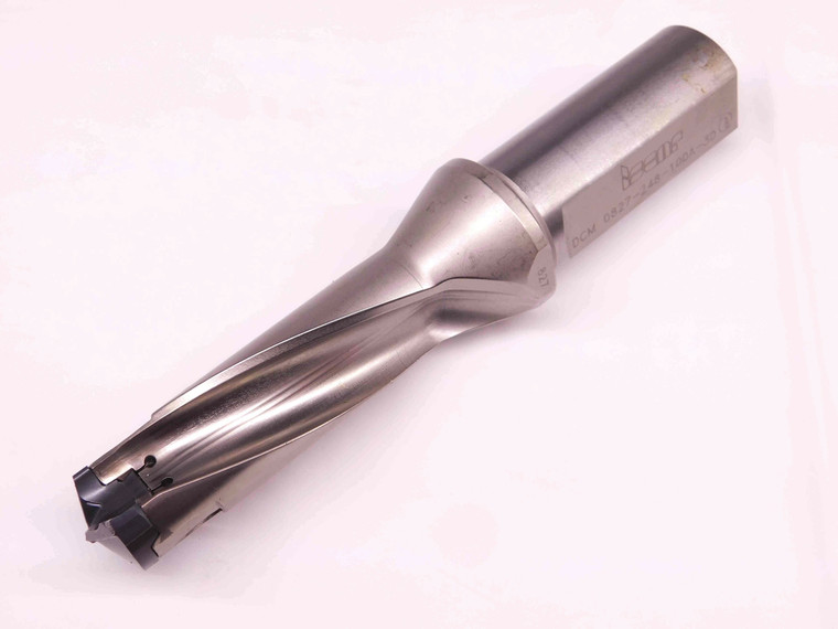 ISCAR .827 - .862 O.D. INDEXABLE INSERT DRILL DCM 0827-248-100A-3D 1" SHANK 2 FL - BR9014CT4