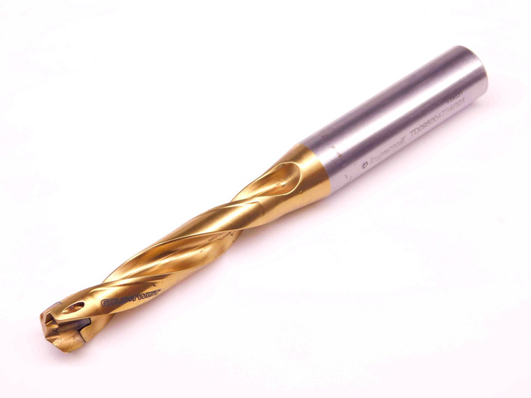 INGERSOLL .374 - .3898 O.D. INDEXABLE INSERT DRILL TD0950047S4R01 1/2 SHANK 2 FL - BR9054CE4