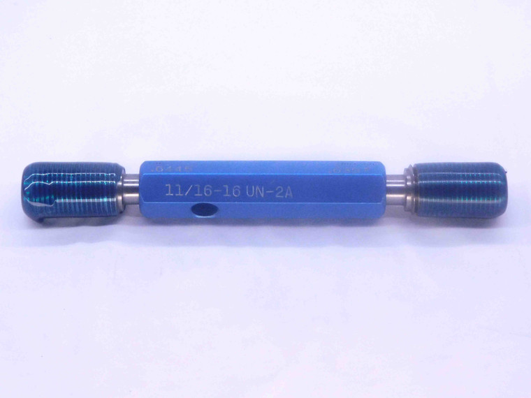 11/16 16 UN 2A SPECIAL SET THREAD PLUG GAGE .6875 GO NO GO PD'S = .6445 & .6397 - DW33644CT4