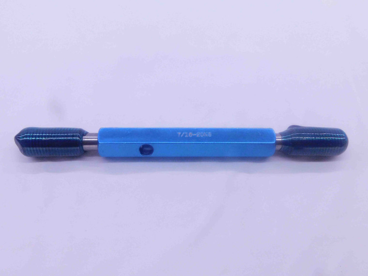 7/16 20 NS SET THREAD PLUG GAGE .4375 GO NO GO P.D.'S = .4027 & .4004 CHECK - DW33652CT4