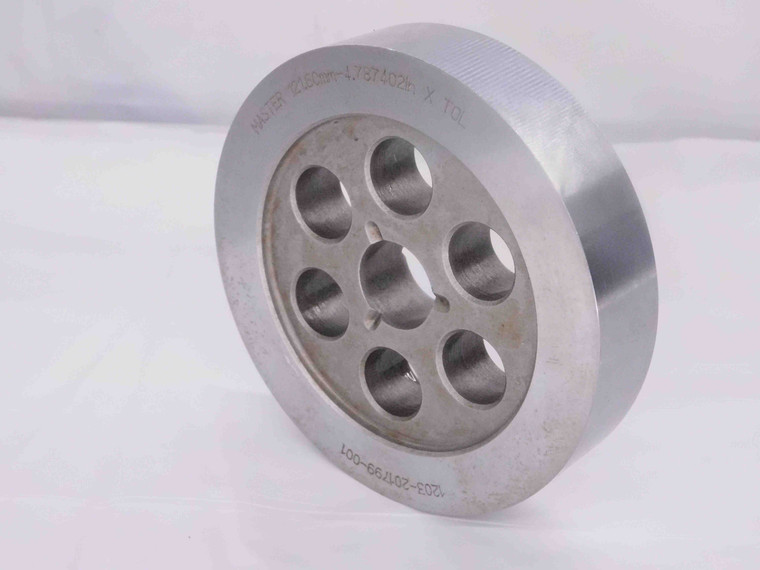 121.600 CLASS X METRIC PIN PLUG GAGE ONSIZE 121.6 mm 4.7874 121.60 SETTING DISC - MW3357AZ4