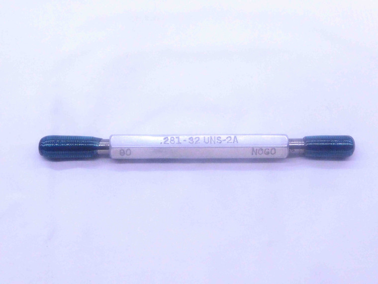 .281 32 UNS 2A SET THREAD PLUG GAGE .2810 GO NO GO P.D.'S = .2597 & .2565 9/32 - DW33668CT4