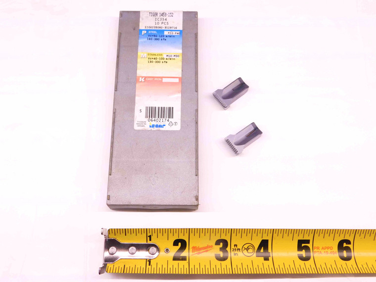 2pcs NEW ISCAR TIGER 1453-152 IC354 TiCN COATED CARBIDE GROOVING INSERTS - BR9165CT4