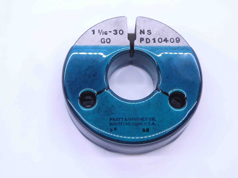 1 1/16 30 NS THREAD RING GAGE 1.0625 GO ONLY P.D. = 1.0409 INSPECTION UNS 3A - DW33711LVR