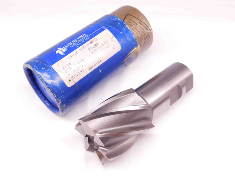 NEW FASTCUT TOOL 1 3/4 O.D. 2" LOC HSS END MILL 1 1/4 SHANK 6 FLUTE 79489 1.75 - BR9175BF4