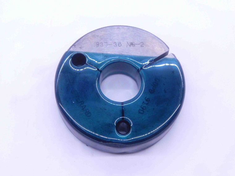 .937 36 NS 2 THREAD RING GAGE .9370 GO ONLY P.D. = .919 .937"-36 15/16 - DW33732OB5
