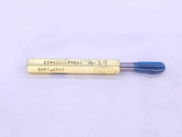 10 32 UNRF 2AG SPECIAL SET THREAD PLUG GAGE #10 .190 NO GO ONLY P.D. = .1646 - DW33769LVR