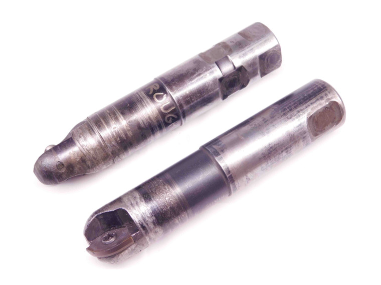 2pc SET OF 1" DIA. BALL NOSE INDEXABLE END MILLS 1" SHANKS 2 FLUTES 5" OAL - BR9272CM4