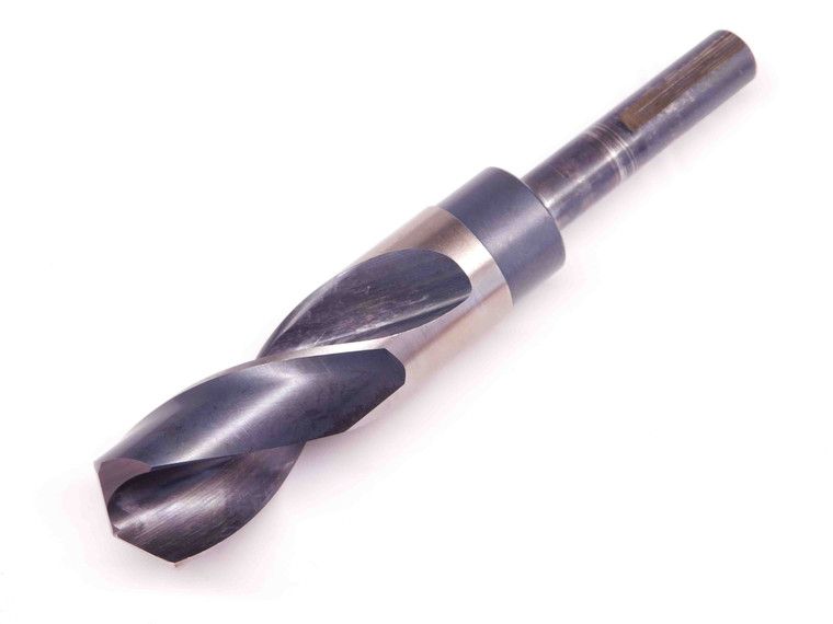63/64 O.D. HSS SILVER & DEMING TWIST DRILL BIT 1/2 SHANK 2" LOC 6" OAL .9843 USA - BR9297CE4
