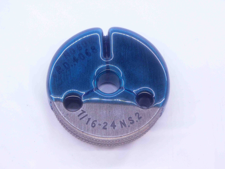 7/16 24 NS 2 THREAD RING GAGE .4375 NO GO ONLY P.D. = .4068 INSPECTION CHECK - DW33831CT4