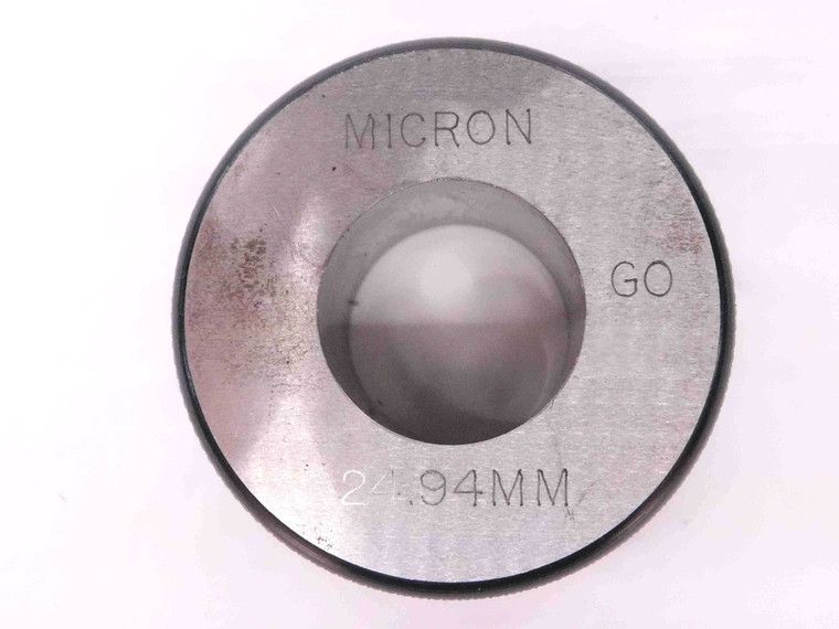 24.940 CL X MASTER PLAIN BORE RING GAGE 25.000 -.060 UNDERSIZE 25 mm .9819 24.94 - MW3549AH5