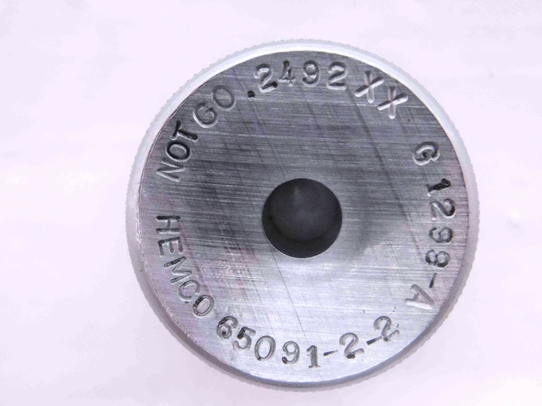 .2492 CLASS XX MASTER PLAIN BORE RING GAGE .2500 -.0008 UNDERSIZE 1/4 6.330 mm - MW3642AH5