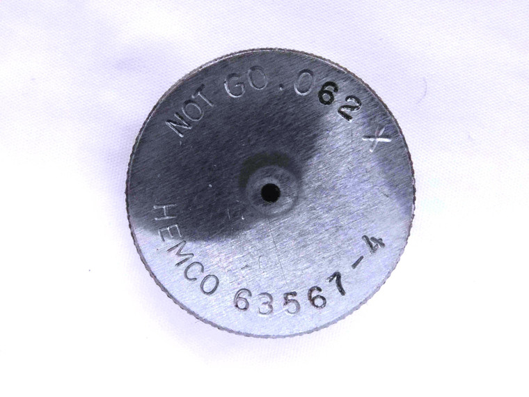 .0620 CL X MASTER PLAIN BORE RING GAGE .0625 -.0005 UNDERSIZE 1/16 1.575 mm .062 - MW3651AH5