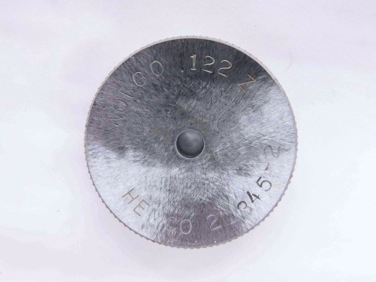 .1220 CLASS Z MASTER PLAIN BORE RING GAGE .1250 -.0030 UNDERSIZE 1/8 3 mm .122 - MW3658AH5