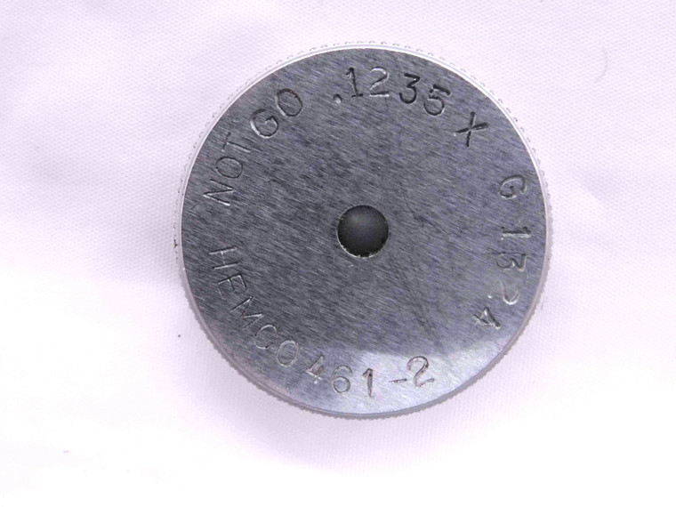 .1235 CLASS X MASTER PLAIN BORE RING GAGE .1250 -.0015 UNDERSIZE 1/8 3 mm - MW3660AH5