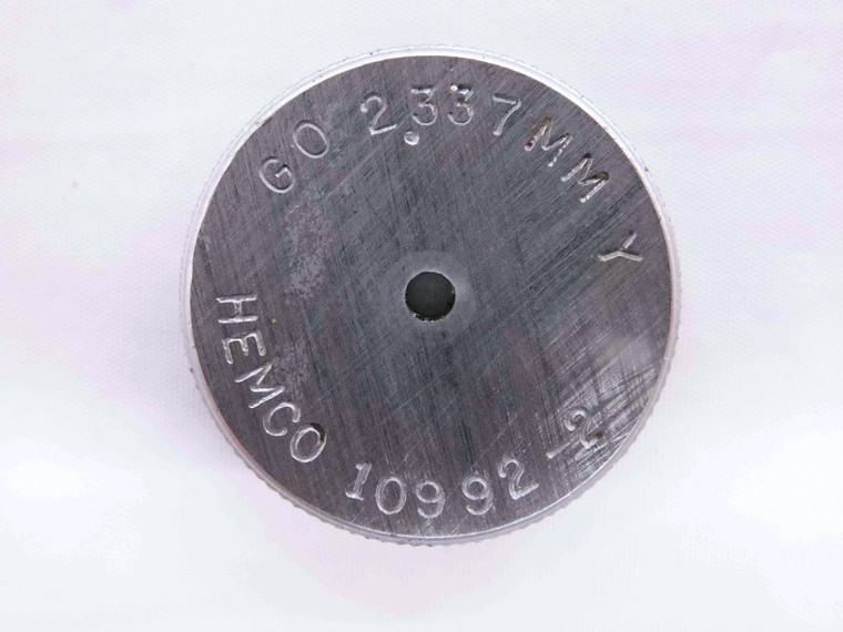 2.337 CLASS Y MASTER PLAIN BORE RING GAGE 2.000 +.337 OVERSIZE 2 mm .0920 - MW3668AH5