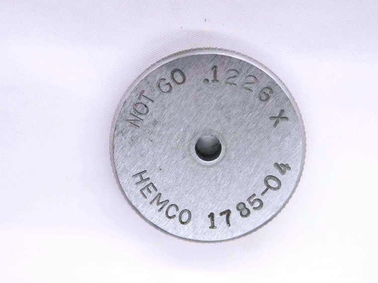 .1226 CLASS X MASTER PLAIN BORE RING GAGE .1250 -.0024 UNDERSIZE 1/8 3 mm - MW3675AH5