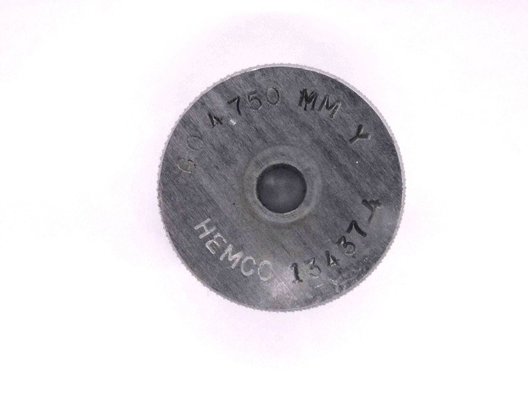 4.750 CLASS Y MASTER PLAIN BORE RING GAGE 5.000 -.250 UNDERSIZE 5 mm .1870 4.75 - MW3701AH5