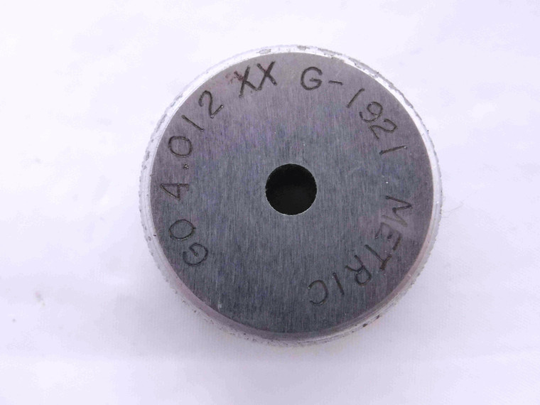 4.012 CLASS XX MASTER PLAIN BORE RING GAGE 4.000 +.012 OVERSIZE 4 mm .1580 - MW3728AH5