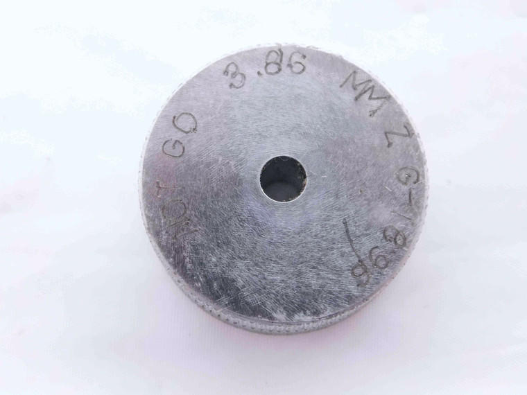3.860 CLASS Z MASTER PLAIN BORE RING GAGE 4.000 -.140 UNDERSIZE 4 mm .1520 3.86 - MW3729AH5