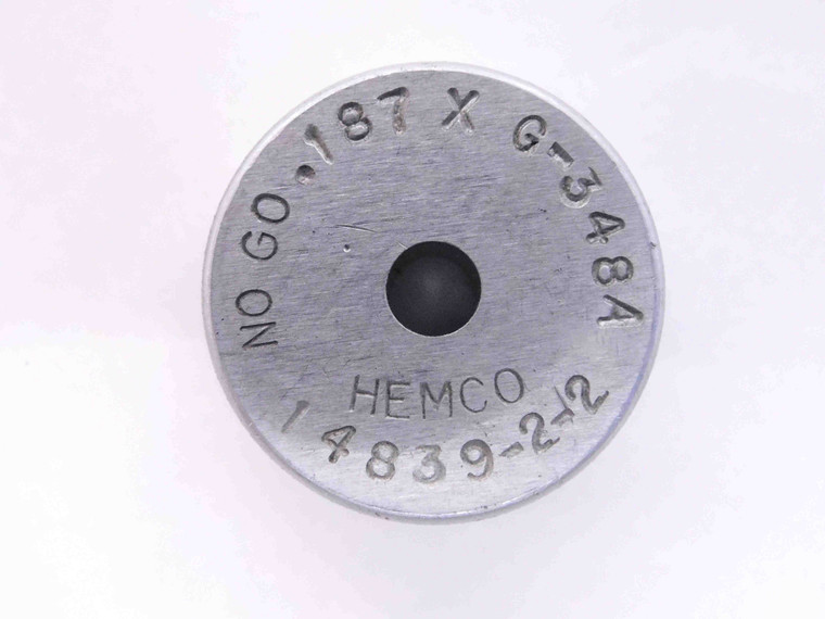 .1870 CL X MASTER PLAIN BORE RING GAGE .1875 -.0005 UNDERSIZE 3/16 4.750 mm .187 - MW3732AH5