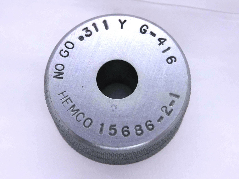 .3110 CLASS Y MASTER PLAIN BORE RING GAGE .3125 -.0015 UNDERSIZE 5/16 8 mm .311 - MW3780AH5